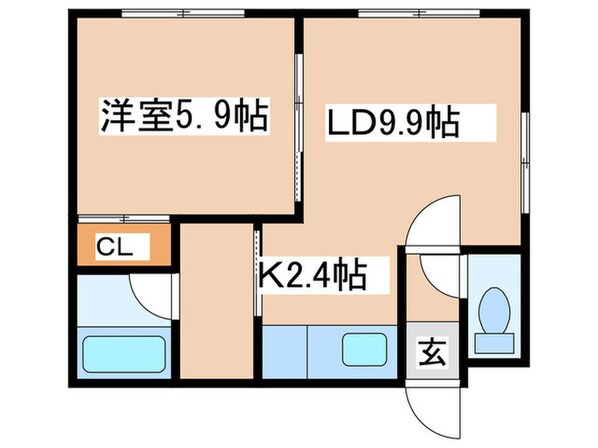 萩中ビルの物件間取画像